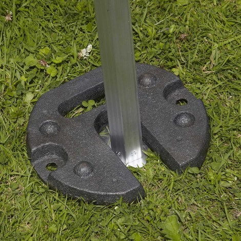 Poids De Lestage En Fonte Pour Barnum/tonnelle - 15 Kg Ou 16 Kg | Poignée Intégrée, Pose Sur Platine De Pied