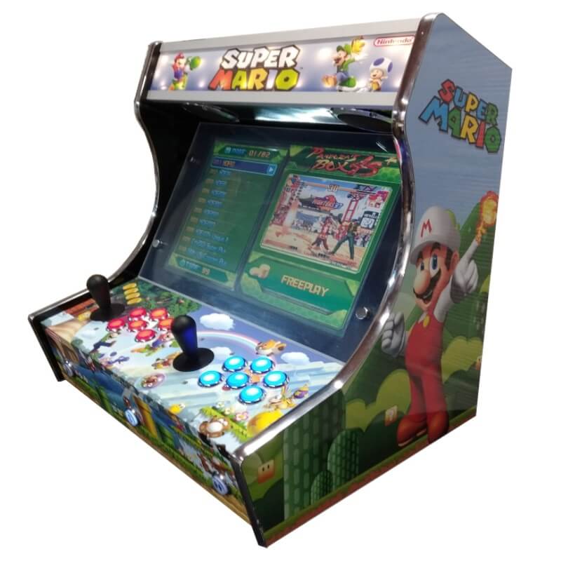 Borne Arcade 4 Joueurs – 3016 Jeux Intégrés, Système Game Family