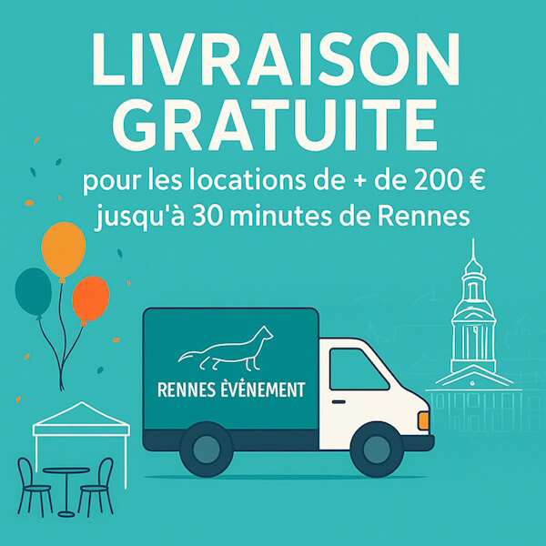 Livraison en camion pour événements festifs en Ille et Vilaine