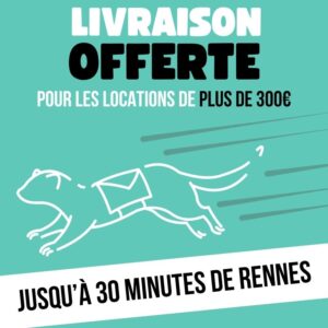 Livraison OFFERTE jusqu'à 30 minutes de Rennes