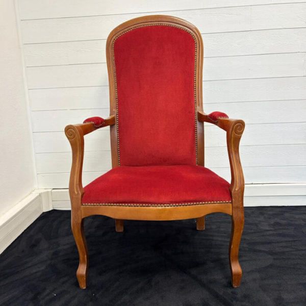 Fauteuil vintage rouge