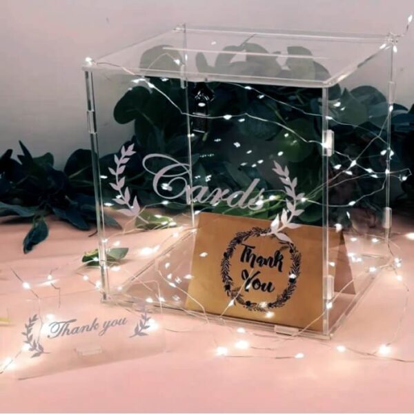 Urne transparente pour anniversaires et mariages en Bretagne