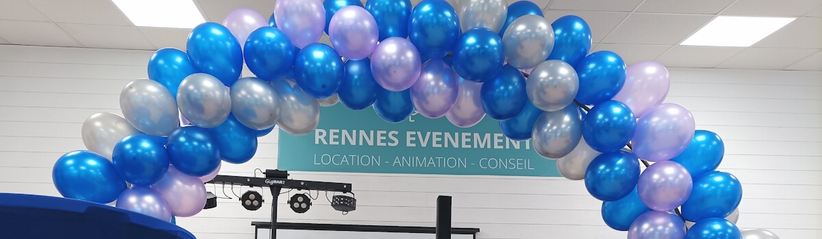 Installation arches de ballons à Rennes