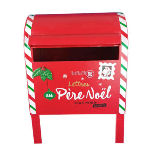 Boîte à lettre rouge pour le Père Noël