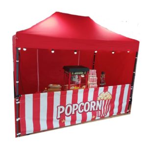 Stand forain de popcorn avec décors