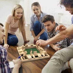 Jeu de Shut the box "Fermez la boite" pour 4 joueurs